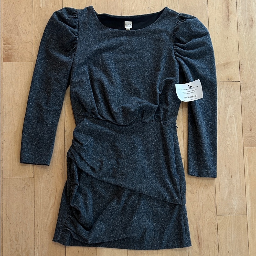 La Vie Rebecca Taylor grey Mini dress size S